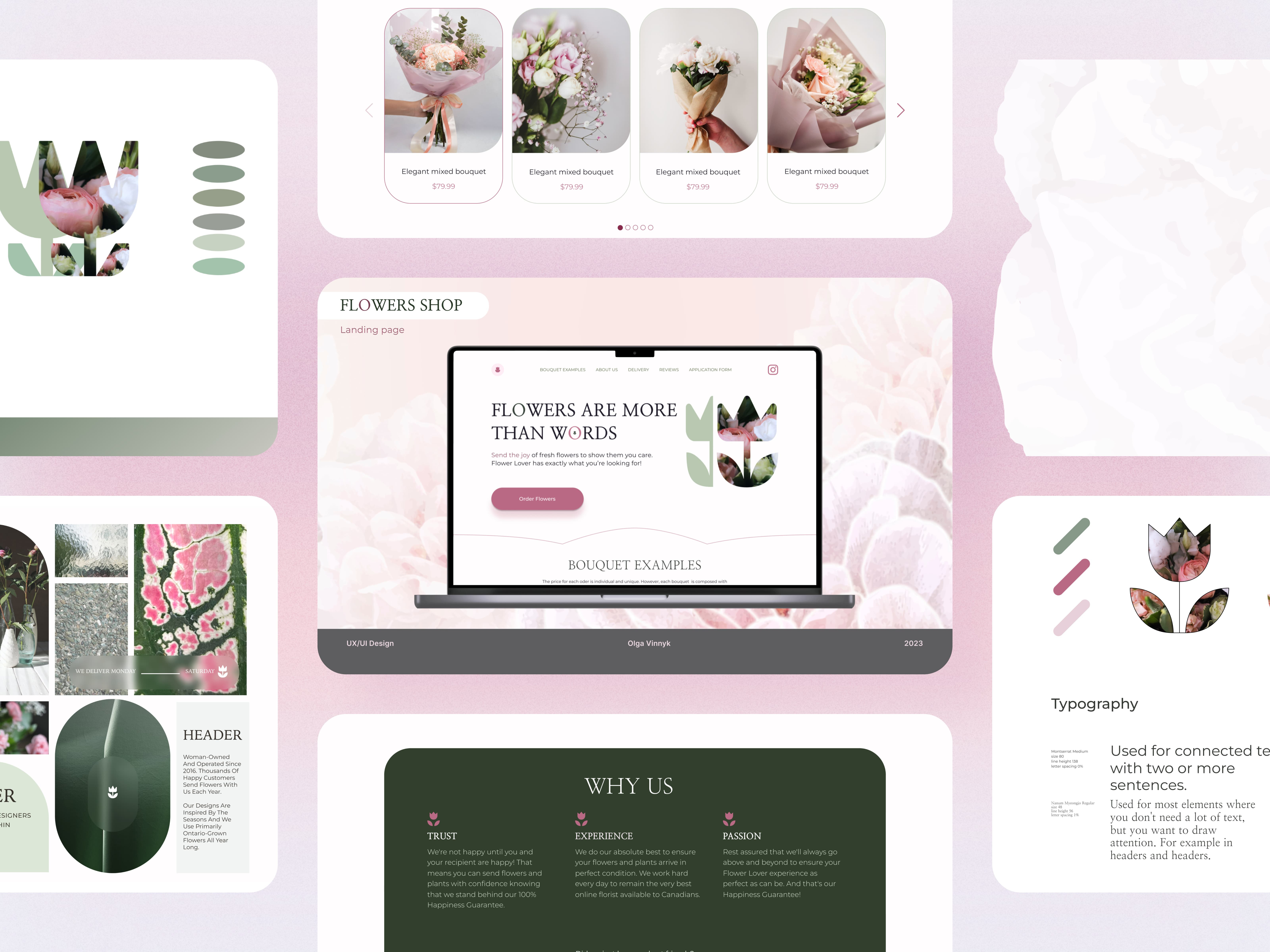 Flower shop Landing page flower lover flower shop flowerlover flowers delivery flowers landing page flowershop landing page ui user interface uxui uxui design web design