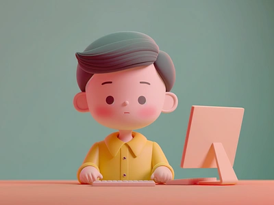 3D Cartoon Boy, 3D Boy Working, 3D Mascot Boy Studying 2d cartoon boy 3d boy 3d boy working 3d boy working computer 3d cartoon boy 3d cartoon boy working 3d cartoon character 3d cartoon character working 3d illustration boy 3d mascot boy 3d mascot boy working boy with computer branding cartoon boy cartoon boy working fiverr gerdoo graphic design illustration mascot boy