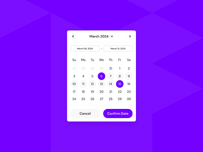 Date Picker Component app app design calendar component design ui ui component ux