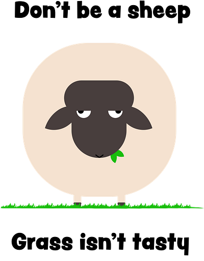 Mr Sheepy funny graphic design grass humour illustration mr sheepy quotes sarcastic sayings sheep
