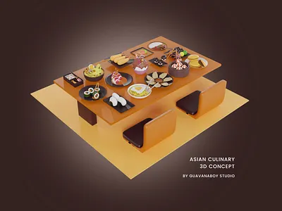 Asian Food 3d Icons Pack 3d button 3d icons asian food branding design food icons icon illustration ui ux