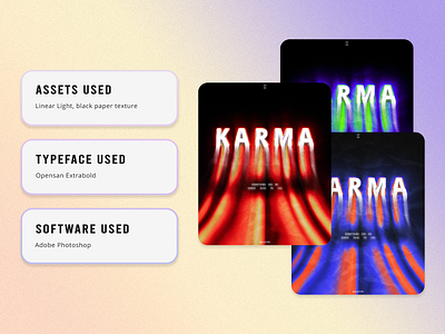 KARMA 2024 adobe graphic design illustrator photoshop poster poster design typography