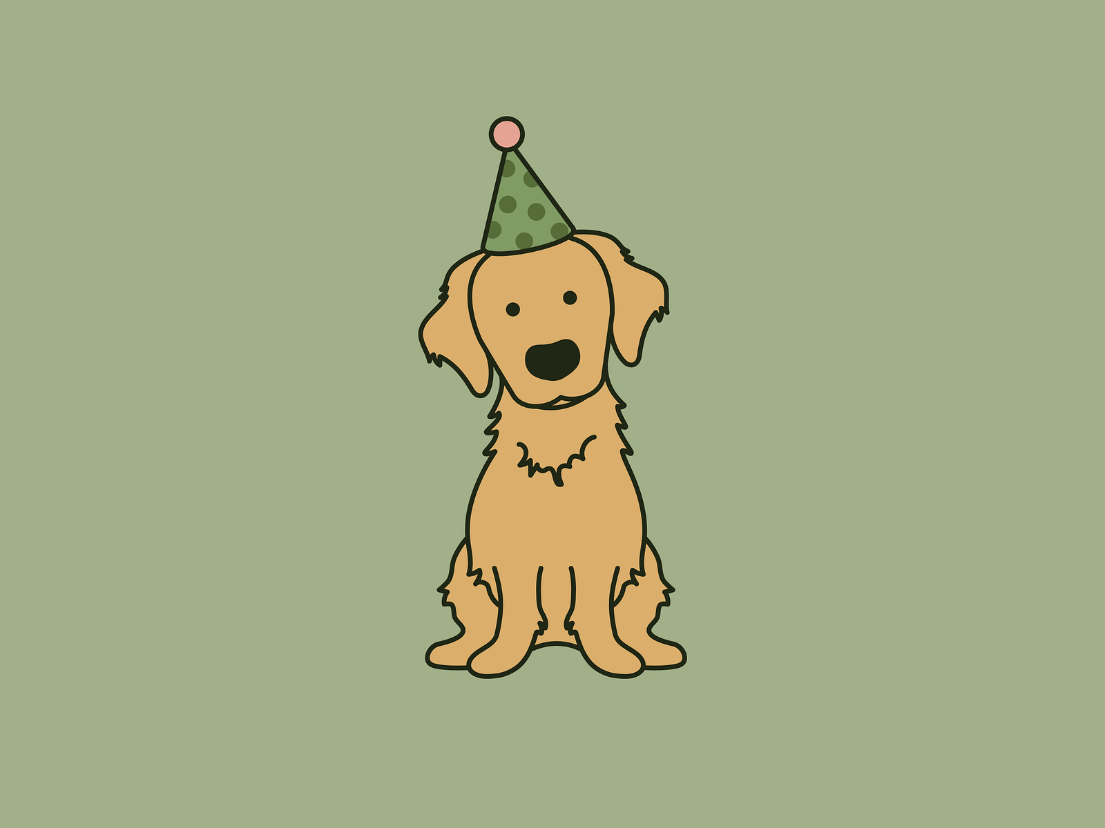 Party pup by priscilla korompis on dribbble