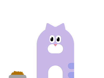 Jerry eats the homework cats dog ate my homework food funny homework humor illustration jerry the cat kibble purple stereotypes