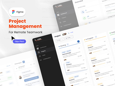 Project Management - Remote Teamwork adobexd create projects dipupaul dipupaul0101 distributed projects figma figmadesign hr project management online project project management project management design project status project tracking project ui design projects project design inspiration remote project remote teamwork ui ui design visual ui design
