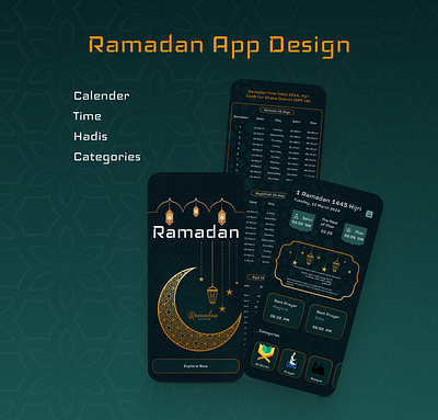 Ramadan App Design For BD app design branding design graphic design illustration logo ramadan ramadan app design for bd typography ui uiux ux vector