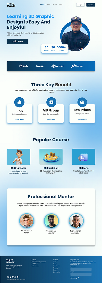 Online Course UI Design des design graphic design ui web