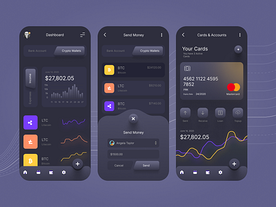 Trading Mobile app design home page mobile mobile app ui ux