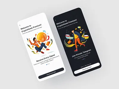 Crypto Trading Signals & Insights blockchain crypto mobile app product design ui