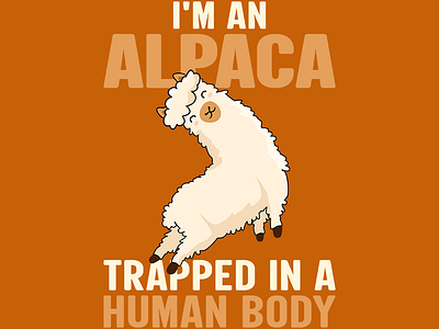 Alpaca trapped in a human body🌵🦙 alpaca animal art cartoon custom pet portraits energetic fun illustration pet sticker t shirt design vector vector art vector design