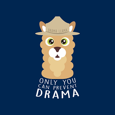Drama Llama🦙🎭 art cartoon character cute energetic fun graphic design illustration llama pet sticker vector