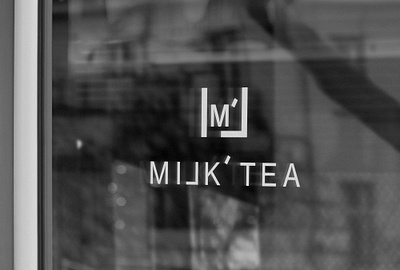 Milk Tea brand design brand identity branding design graphic design logo minimal minimal logo visual identity