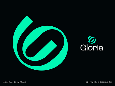 Gloria Brand logo 3d animation branding design graphic design illustration logo mockup motion graphics ui ux vector