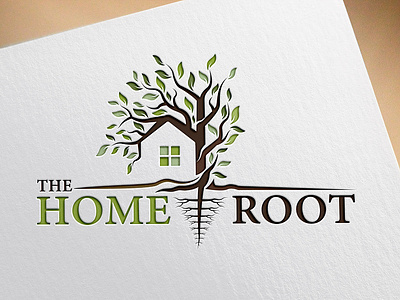 The Home Root Business Logo 3d branding design graphic design illustration logo mockup ui ux vector