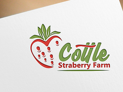 Straberry Farm 3d branding design graphic design illustration logo mockup ui ux vector