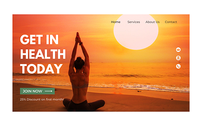 Minimalist Yoga Registration Landing Page canva figma landing page design landingpage ui uidesign web design webdesign yoga website