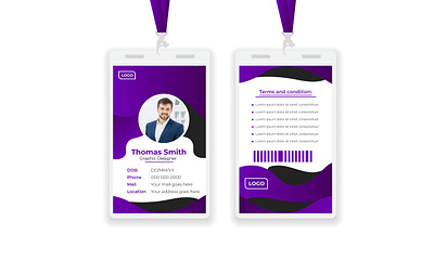 Modern ID card design template brand identity branding id card creative id card custom id card design design id card graphic design hire hire graphic designer hire id card designer id card design marketing id card modern modern id card professional simple id card template trendy id card vector vector id card