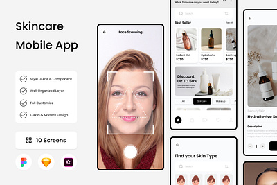 SkinSync - Skincare Mobile App beauty