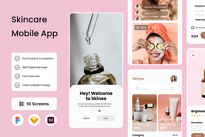 Skinee - Skincare Mobile App beauty