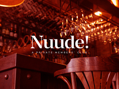 Nuude! | Private Members' Club Logo Design brand brand design brand identity branding club identity logo logo design members club private members club