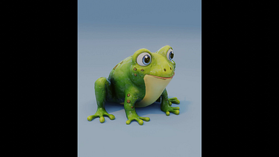 Cartoon Frog Animated Low-poly 3D Model 3d 3d model animal 3d model animated animal animated frog 3d model cartoon frog cartoon frog 3d model frof frog 3d model green animated frog green frog green frog 3d model rigged animal rigged frog 3d model stylized frog stylized frog 3d model