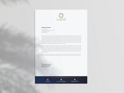 New Simple Letterhead for my Client branding company proposal corporate design creative design design designpark14 graphic design letterhead logo minimal letterhead