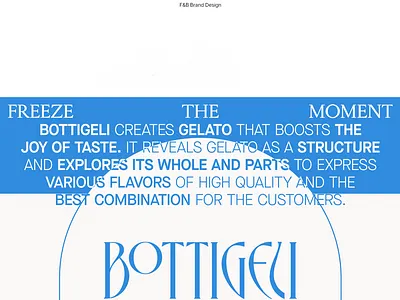 Bottigeli Gelato NYC branding graphic design logo ui