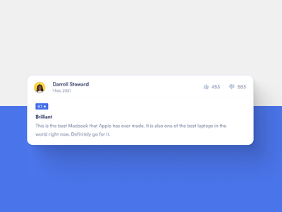 Comments - Review card Design design genbreakers graphic design illustration inspiration narenmuthukumaran nk ui ui design ui ux ux ux design