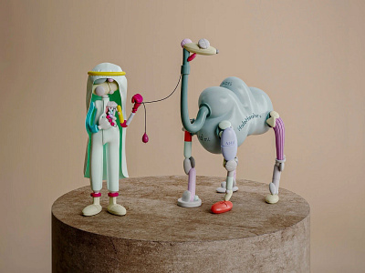 Desert Pillman 3d art artwork design limited limitededition modernart sculpture