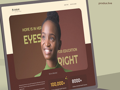 An Educational NGO website design appui boldui boldvisual branding bright figma figmaui graphic design ngo ui ux website websiteui