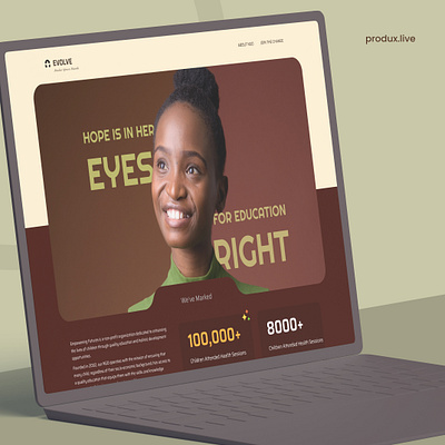 An Educational NGO website design appui boldui boldvisual branding bright figma figmaui graphic design ngo ui ux website websiteui