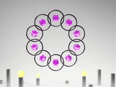 Kinetic Sculpture IV 3d render animation cinema4d kinetic art motion visual art