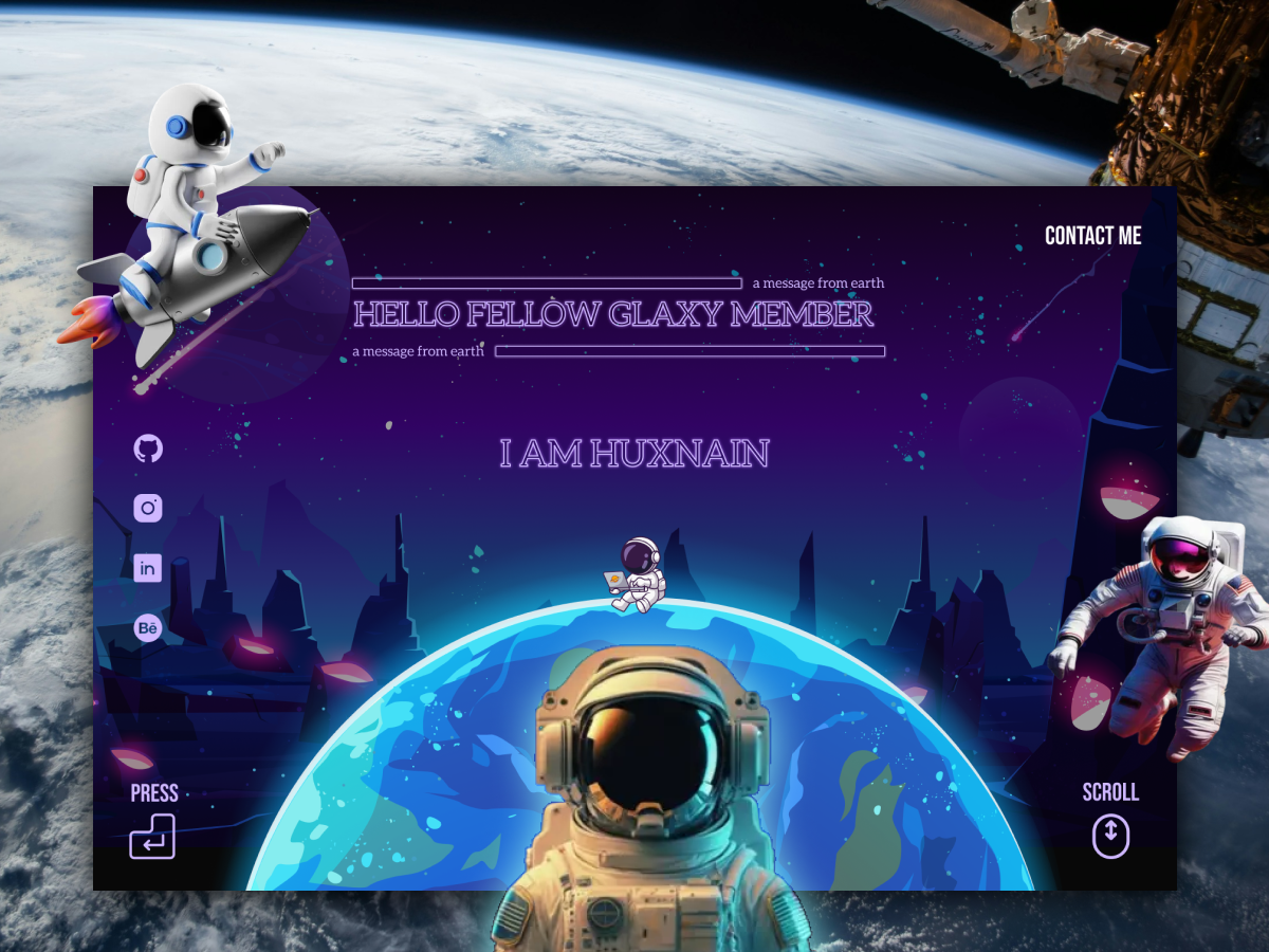 Space Theme UI Design by Husnain on Dribbble