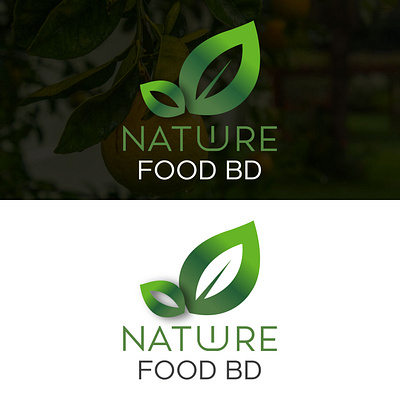 Nature Food Bd Logo abstract background bd branding business creative design diet food fresh graphic design green health illustration leaf logo nature organic restaurant victor