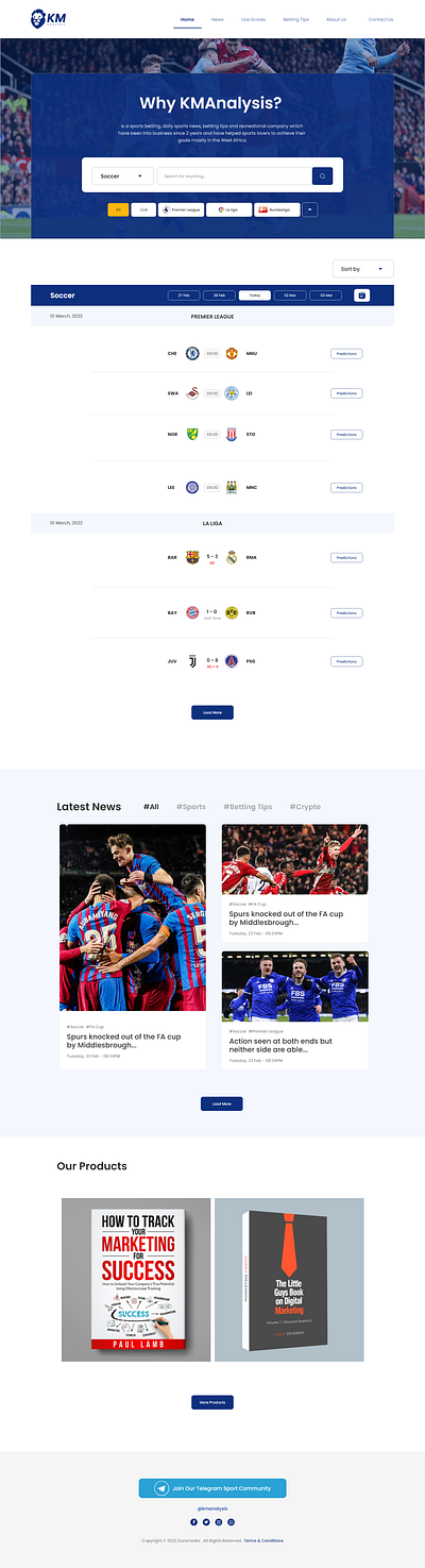 A Football Sport Website sport ui web design website