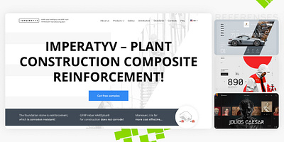 First screen concept for Imperatyv plant (v.2) armature concept first screen landing plant ui uiux ux web webdesign