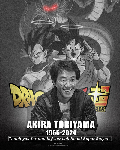 Akira Toriyama 3d animation branding graphic design logo motion graphics ui