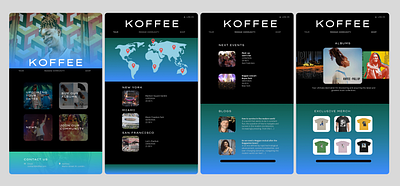 Koffee website koffee reggae ui web