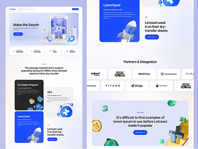 Swych Website Redesign ui