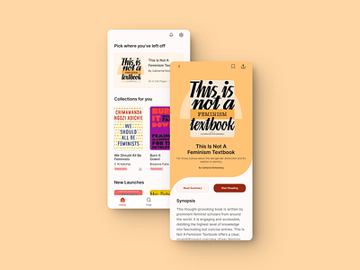E-Reader || Personalized Book Recommendation app app design button dailychallenge dailyui dailyuichallenge design flat design gradient landingpage shadow typography ui uichallenge ux vector