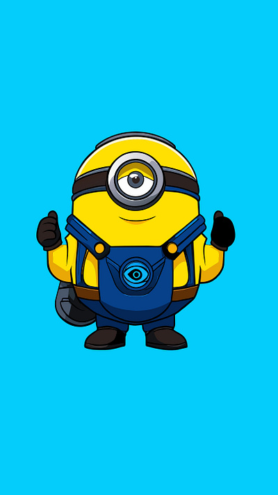 A Beautiful Minion Vector adobe illustrator illustration minion vector