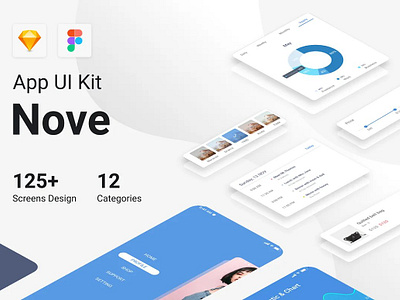 Nove - Multipurpose App Design android app design blog figma ios kit kit app mobile design nove multipurpose app design reader sketch template ui ui app ui kit ui ux xd