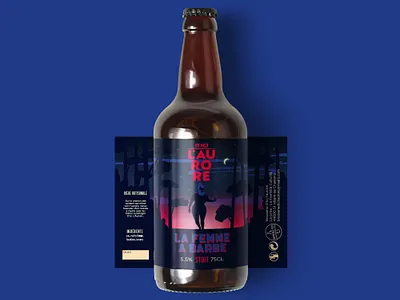 Beer illustration beer brewery identity illustration night packaging trees woman