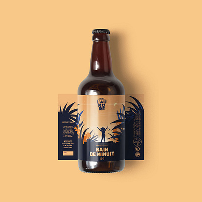 Beer illustration beer brewery illustration jungle midnight packaging tropic