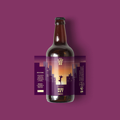 Beer illustration beer brewery city identity illustration packaging skyline sunset