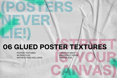 06 Glued Poster Textures Collection background background texture glue glued glued paper glued texture glued wall paper paper texture peeling poster design poster mockup poster template wallpaper weathered texture wrinkled paper