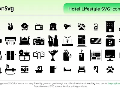 Hotel Lifestyle App Icon Sets app hotel icon pack icon set icon svg icons svg icon svg vector