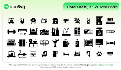 Hotel Lifestyle App Icon Sets app hotel icon pack icon set icon svg icons svg icon svg vector
