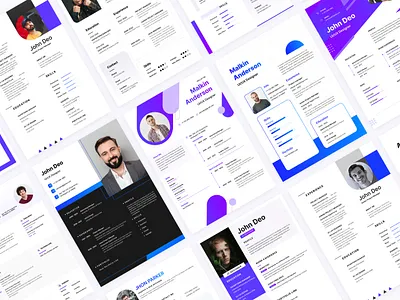 10 CVs and Resume for Designers (Freebie) cover letter cv design figma free freebie resume ui