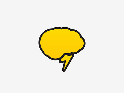 Kreatif Ajans agency ajans black brain brainstorm kreatif lightning yellow